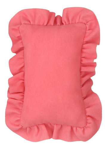 Miniatura Exquisita De La Cama De La Casa De Muñecas Rosa