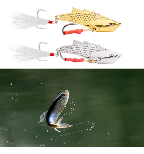 * Iscas (s) Señuelos De Pesca Metal Vib Hard Spinner Blade