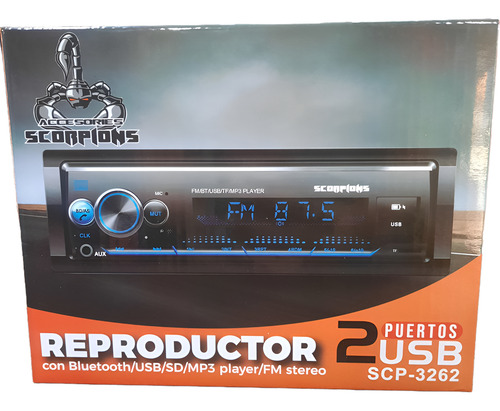Reproductor Bluetooth Mp3 Usb Radio Control