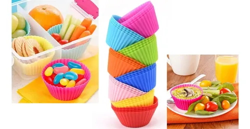 12 Formas Assadeira Cup Cake Mini Bolos Pudim Mufin Empada