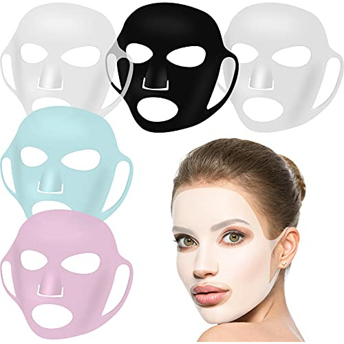 Mascarillas - Máscara Facial De Silicona Reutilizable De 5 P