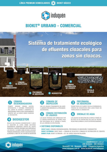Biokit Induquen Basico 2400 Lts 12 Pers. - Biodigestor