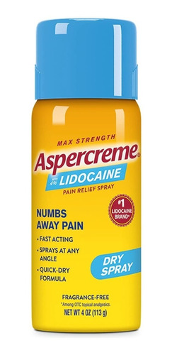 Aspercreme Lidocaine Spray Sin Olor, Para Dolor Muscular