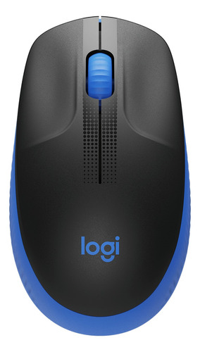 Imagem 1 de 4 de Mouse sem fio Logitech  M190 azul