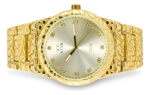Relógio Masculino Techno Pave Nugget De 45 Mm Com Mostrador