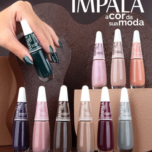 Kit 10 Esmaltes Impala Lançamento Coleção A Cor Da Moda 6