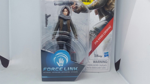 Star Wars Force Link Jyn Erso Jedha Figura Juguete Disney