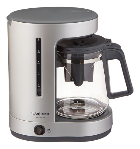 Zojirushi ec-DAC50 Zutto - Cafeteira de gotejamento para 5 xícaras, Co. Cor Prata