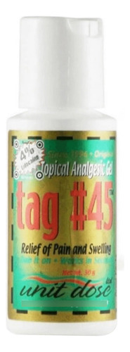 Tag # 45 Crema Para Tatuajes Con Gel De Entumecimiento 30g