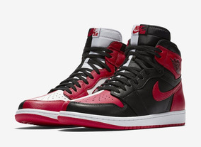 jordan 1 negros con rojo