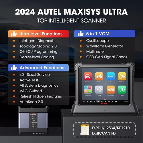 Scanner Automotriz Autel Maxisys Ultra Obd2 Msobd2k1 Msoak (Usado)