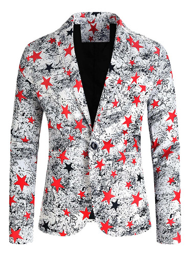 Chaqueta Tipo Blazer I Coat Formal Con Estampado De Un Solo