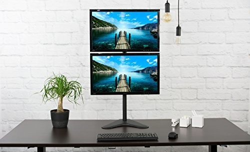 Imagen 3 de 9 de Soporte De Escritorio Vivo Con Doble Monitor Soporte Lcd Par