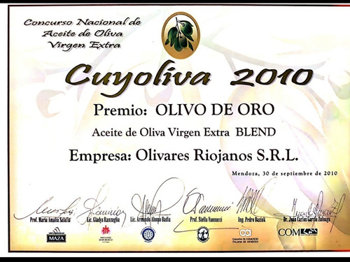 Aceite De Oliva 5 Litros Prensado Frio Extra Virgen - Blend