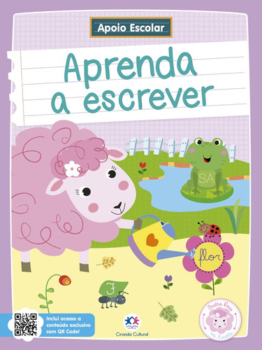 Apoio Escolar - Aprenda a escrever: Ovelha Rosa na Escola, de Pecand, Kátia. Série Ovelha rosa Ciranda Cultural Editora E Distribuidora Ltda., capa mole em português, 2021