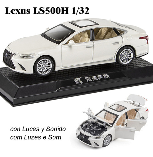 Lexus Ls500h Miniatura Metal Coche Con Base Expositora 1/32