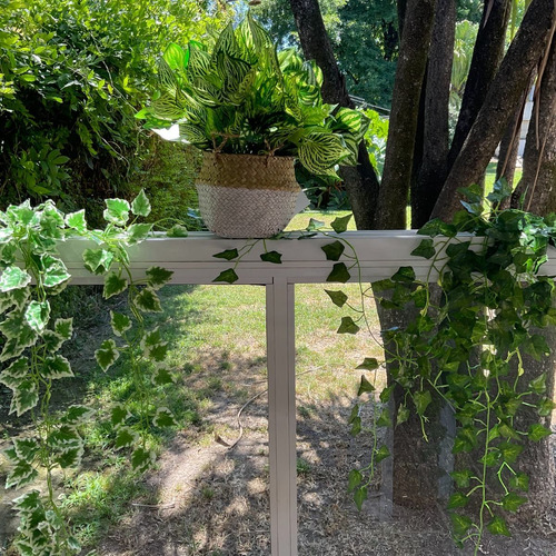 Imagen 9 de 10 de Planta Colgante Artificial Jardin Vertical Hiedra Pack X2