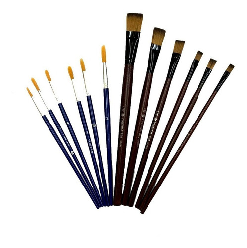 Imagen 6 de 10 de Kit Artistico + 12 Oleo + 12 Pinceles + Atril +bastidor