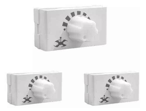 Modulo Variador Ventilador Blanco Apto Jeluz Verona  Pack X3