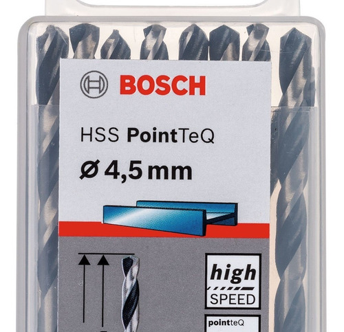 Broca Hss Pointtec 4.5x47mm Jg C/ 5 Brocas 2608577213 Bosch