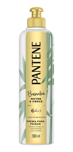 Crema De Peinar Pantene Bambú Nutre Y Crece X 300 Ml