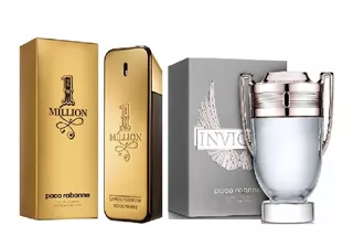 Perfume Paco Rabanne Set One Millon 50ml + Invictus 50ml