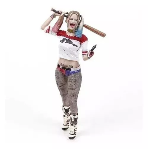 Boneca Arlequina Action Figure Harley Quinn.