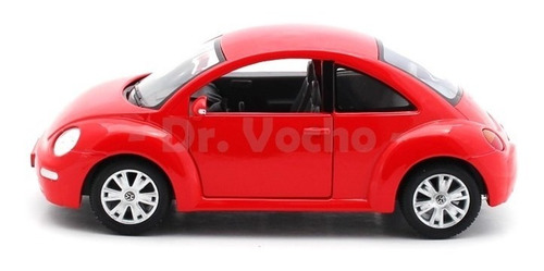 Imagen 5 de 9 de Rojo Volkswagen New Beetle Escala 1:24 Colección