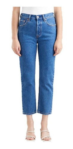 Pantalón Levis 501 Croped Jeans Original Mujer Strech Corto