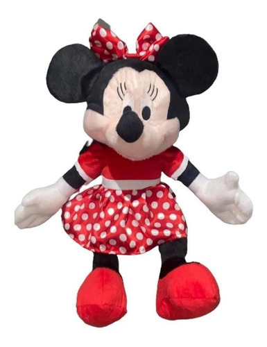 Boneco Pelúcia Minnie Laço Rosa Brinquedo Fofa Grande