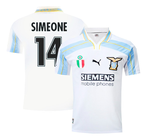 Camiseta Lazio Centenario Puma 2000/01 #14 Simeone - Adulto