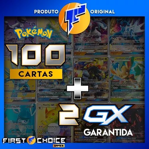 Cartas Pokémon Lote Pack 50 Cartas Sem repetir