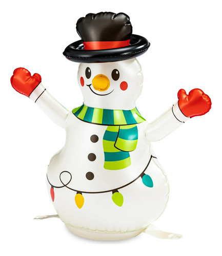 Holiday Time Muñeco De Nieve Inflable 61 Cm Importado