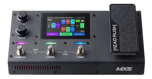 Pedaleira Headrush Mx5 P/ Guitarra Multiefeitos Portatil Preto