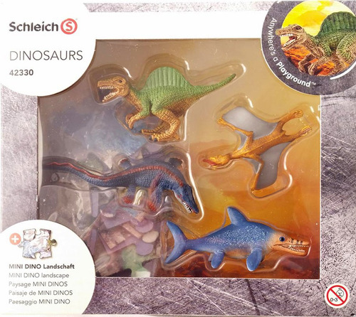 Schleich Dinosaurios Set 4 Mini Dinos Con Puzzle 3
