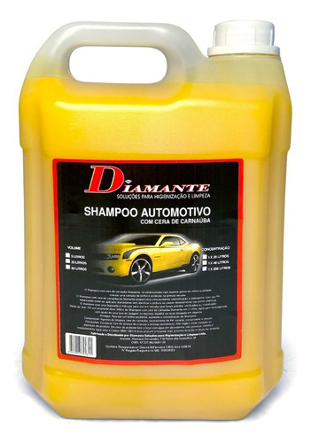 Shampoo Automotivo Com Cera 1x40 Diamante 5 Litros