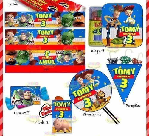 Kit Imprimible Toy Story Candy Bar Invitaciones Cotillón