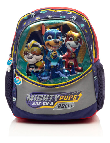 Mochila Paw Patrol Mighty Pups Are On A Roll Color Azul