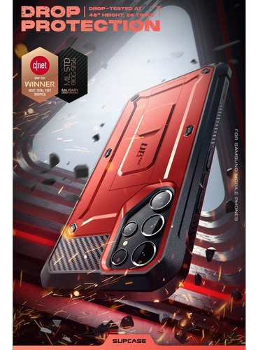 Case Supcase Ub Pro Para Galaxy S22 Ultra Protector 360° Rj