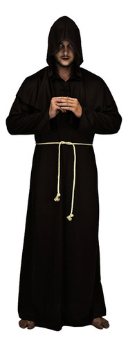 Bata De Monje Sacerdote Medieval For Halloween Y Cosplay, T