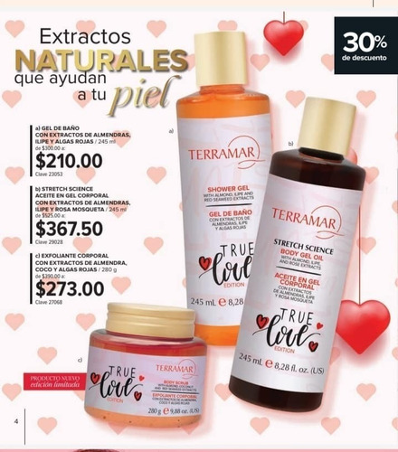 Terramar Kit De Cuidado Corporal Con Estracto De Almendras Almendras