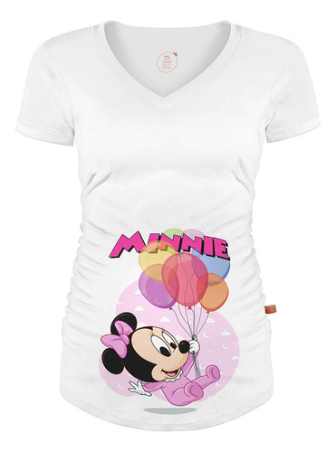 Playera Embarazo Maternidad Mickey Minnie | Personalizada