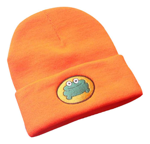 Gorro De Punto Unisex Naranja Cute Cartoon Tv Parappa Frog