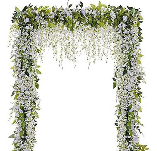 Wisteria Garland Flores Artificiales Wisteria Vine - 5 Pieza