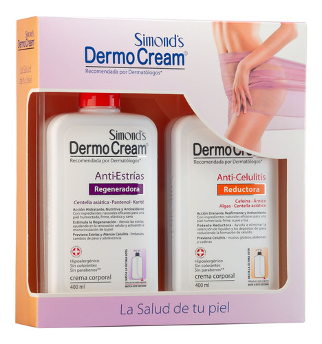  Pack Cremas Dermocream Anti-estrías & Anti-celulitis