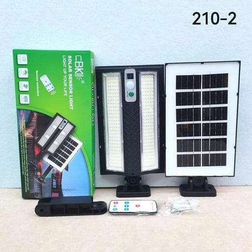 Luz Led Bencor Con Sensor Fotocélula + Brazo Foco Solar