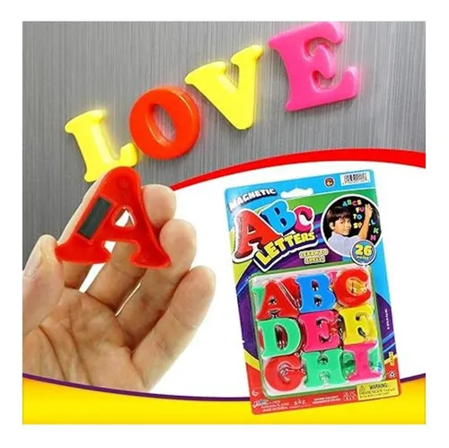 Jaru Abc Bolsa Magnética Para Letras Y Números Con 60