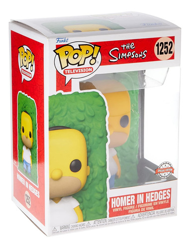 Funko Pop The Simpsons Homero In Hedges Ee Exclusivo #1252