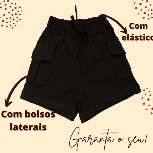 Imagem 2 de 5 de Bermuda Bengaline Feminina Colorida Com Elastano