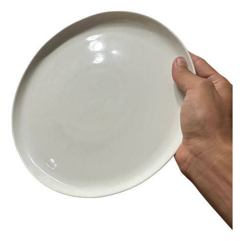 Plato Llano Fondo 27cm Porcelana Wellington Borde Vertical